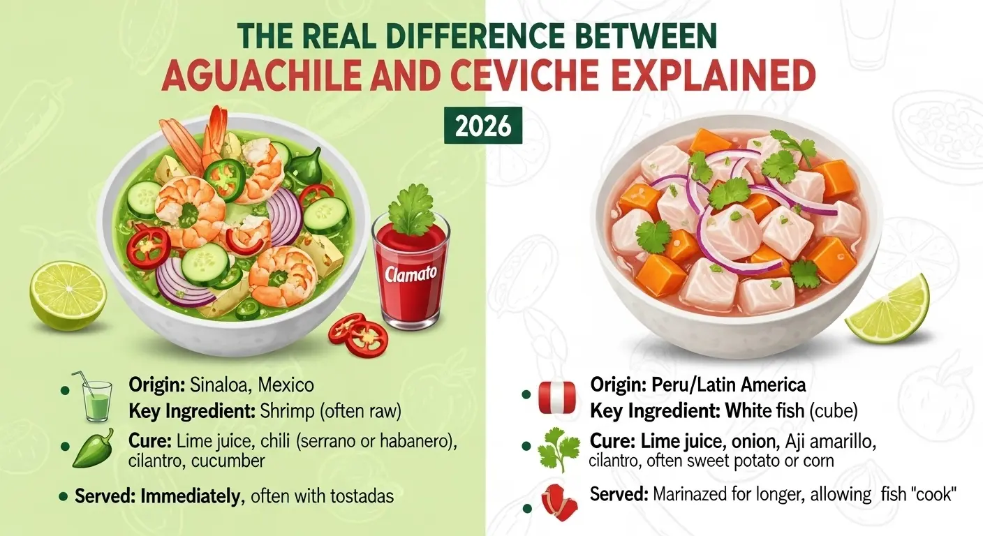 Difference Between Aguachile and Ceviche