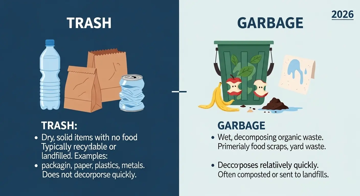 Difference Between Garbage and Trash