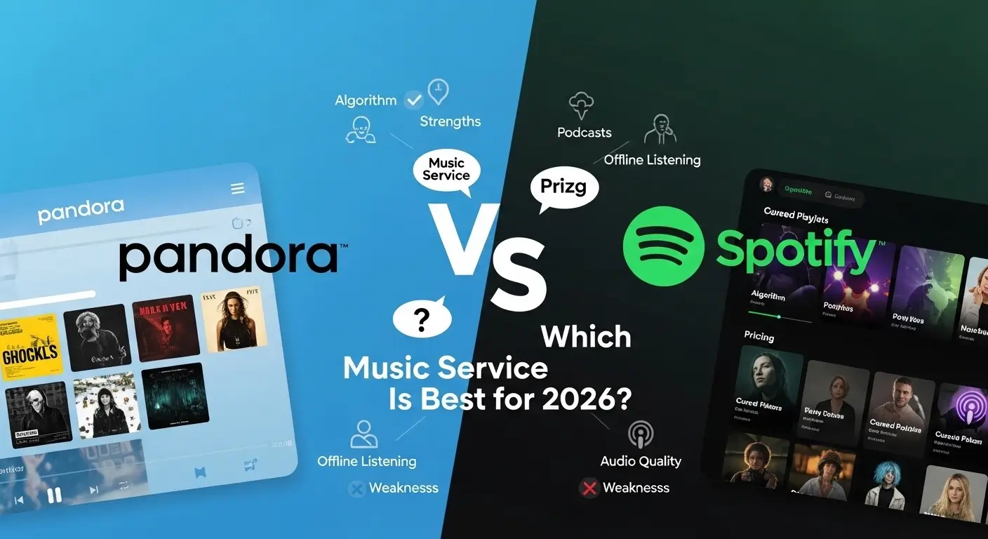 Difference Between Pandora and Spotify