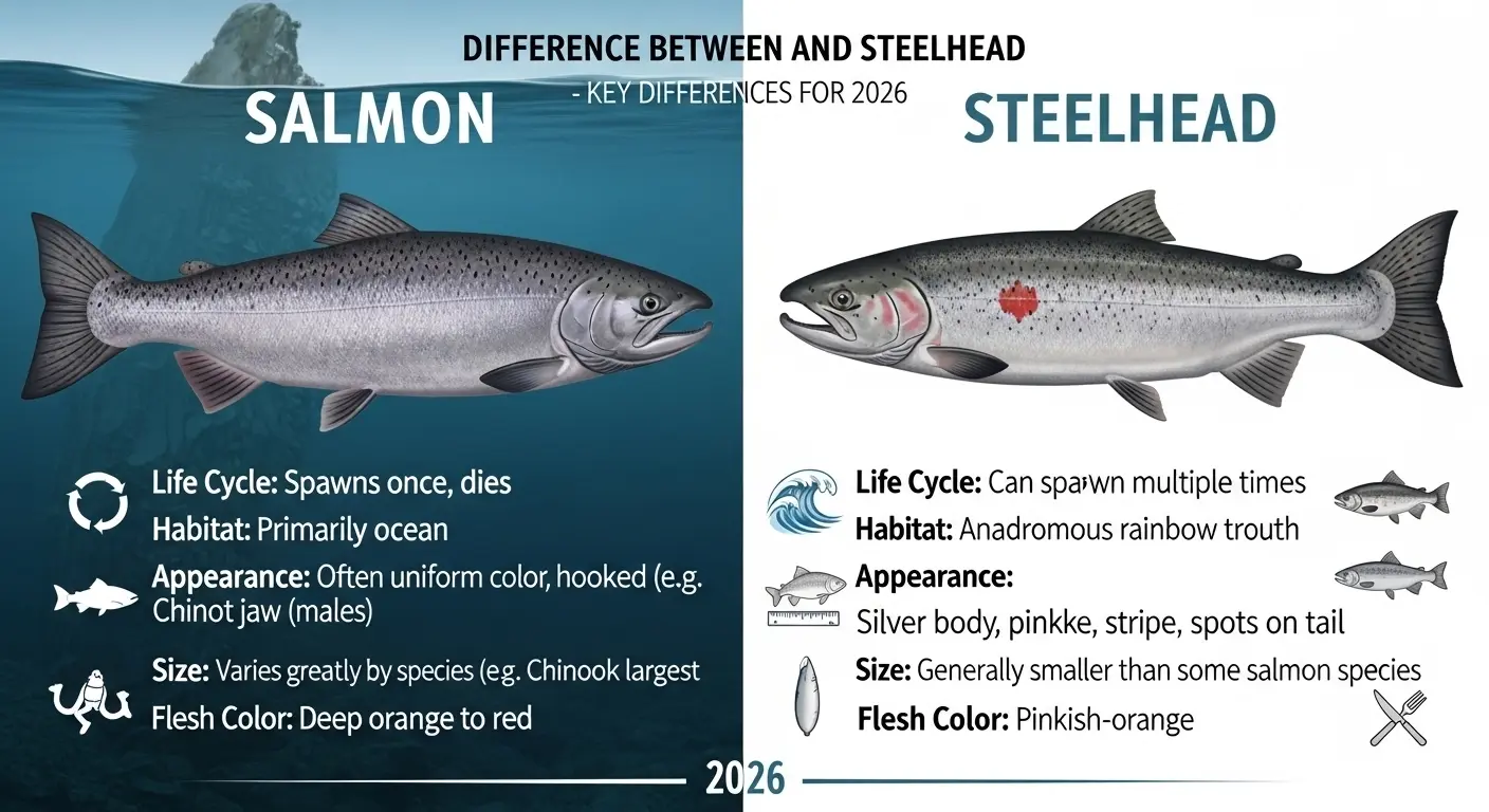 Difference Between Salmon and Steelhead
